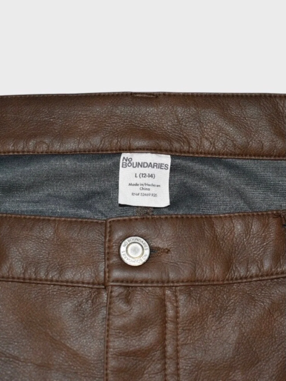 No Boundaries Faux Leather Micro Mini‎ Skirt